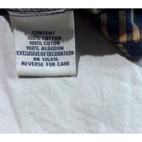 Coogi Button Up Shirt Mens Size XXL Blue Plaid Long Sleeve Embroidered - Picture 5 of 10